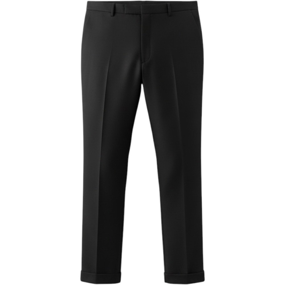 Banana Republic Smithfield Mens Black Pleated Cuffed Dress Pants 36/34‎ Trousers